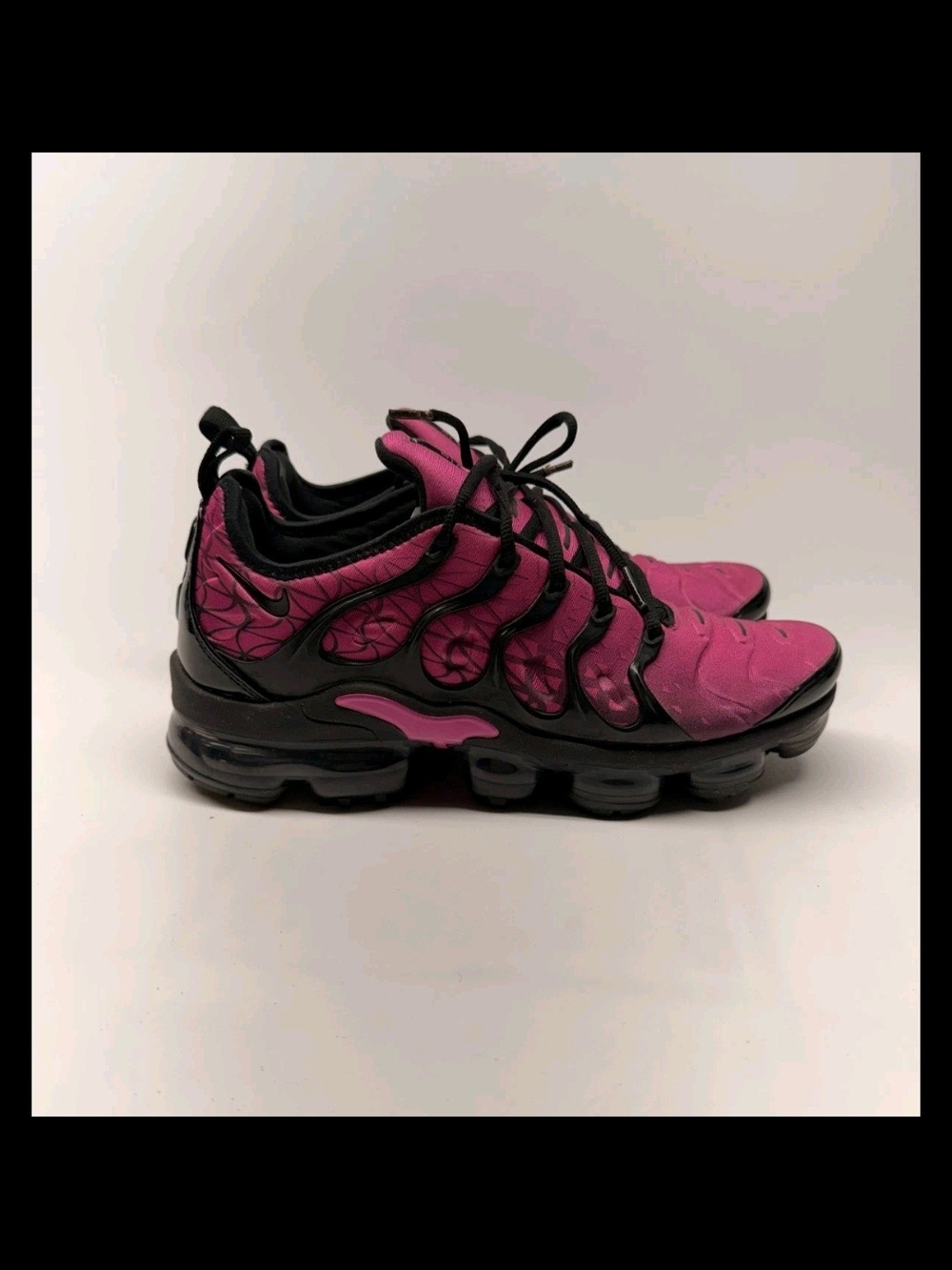 Nike Air Vapormax Plus Fuschia/Black Geometric Active Men Sneakers, Size 14
